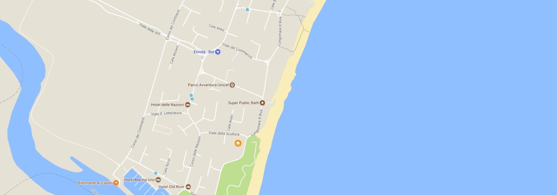 mapa Rezidencia La Meridiana, Lignano