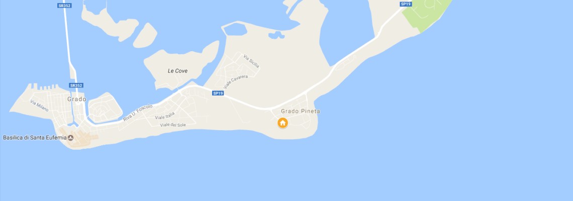 mapa Hotel Plaza, Grado