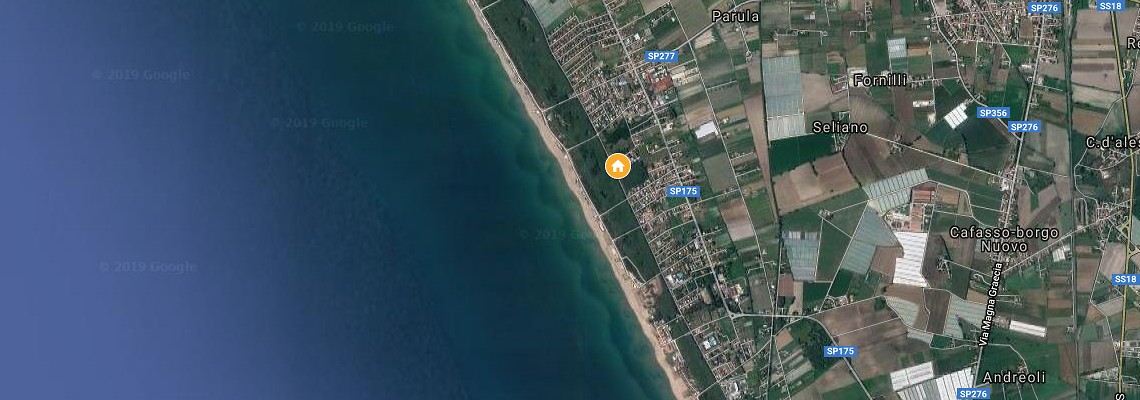 mapa Hotel Le Palme, Paestum