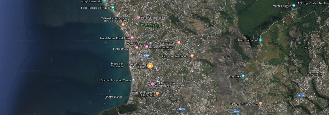 mapa Sorriso Thermae Resort, Forio