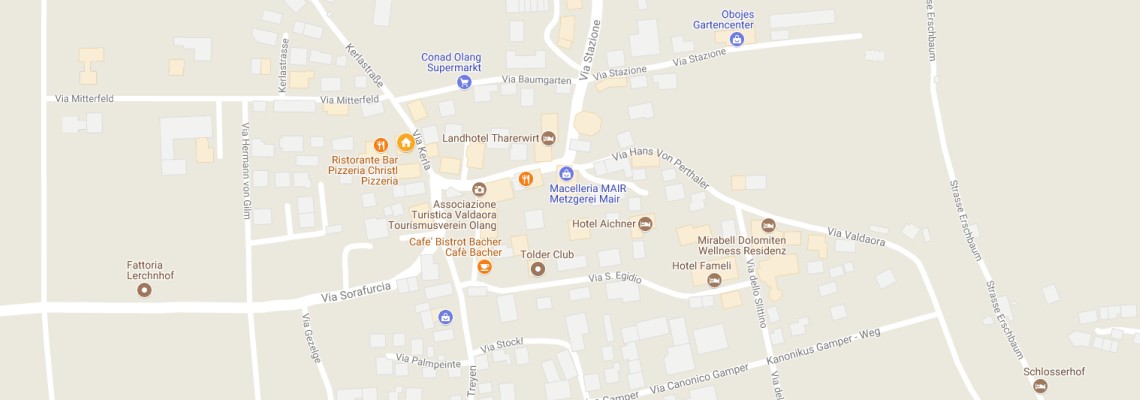 mapa Apartmny Gandler, Olang