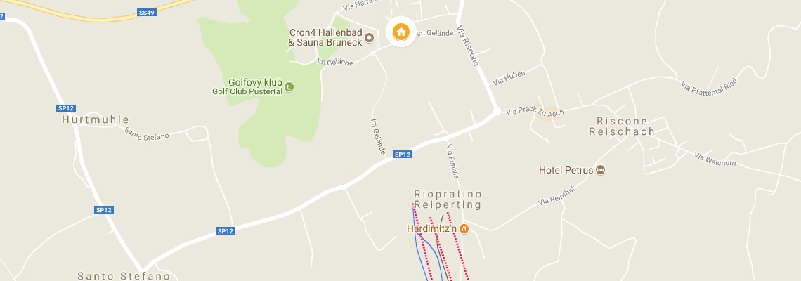 mapa Hotel Das Majestic, Riscone