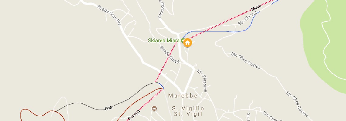 mapa Hotel Mirabel, San Vigilio Marebbe