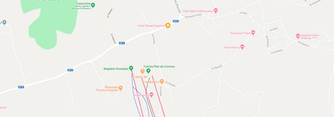 mapa Hotel Reipertingerhof - Riscone