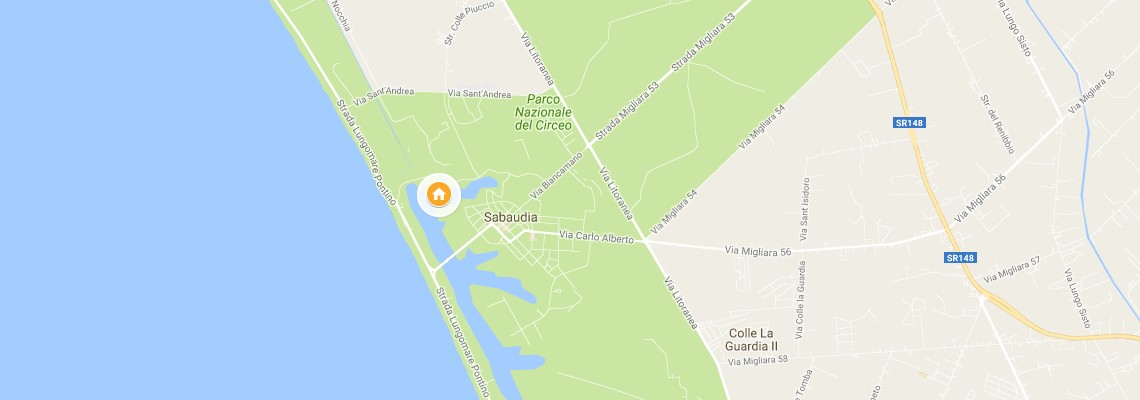 mapa Hotel Il San Francesco Charming, Sabaudia