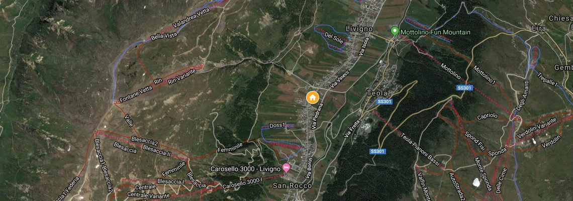 mapa Apartmny Baita Amalia, Livigno