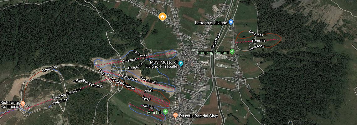 mapa Apartmny Chalet Beatrice, Livigno