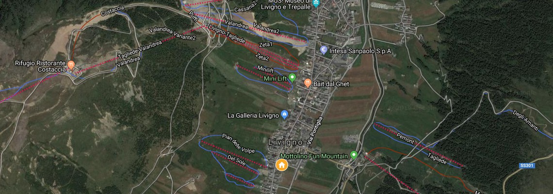 mapa Apartmny Casa Stefano, Livigno