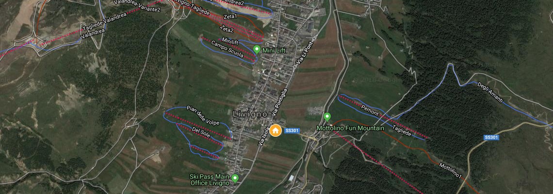 mapa Apartmny Casa Susanna, Livigno