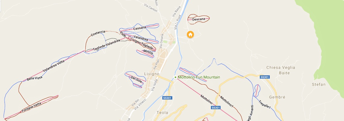 mapa Apartmny Diego, Livigno
