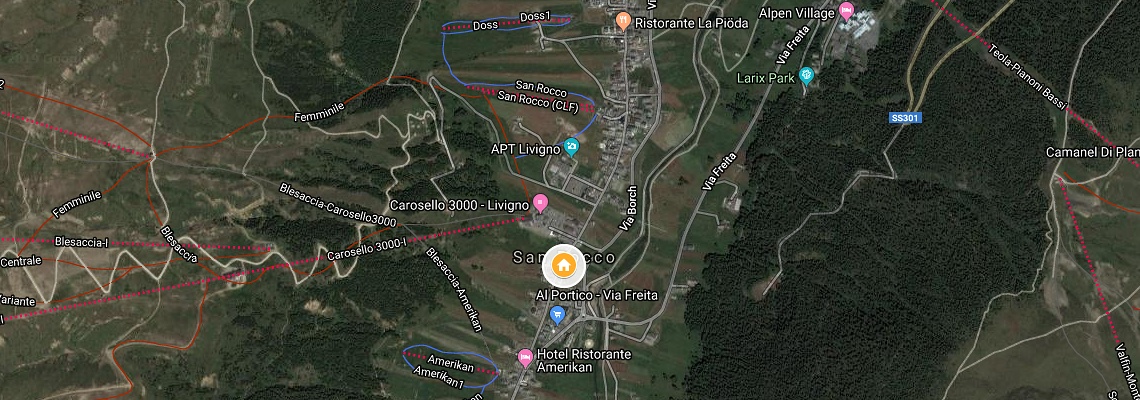 mapa Rezidencia Gardenia, Livigno