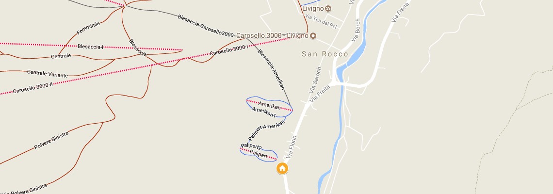 mapa Apartmny La Fonte, Livigno