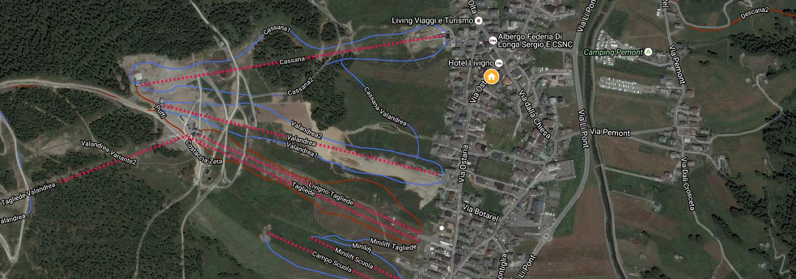 mapa Apartmny Maison Ostaria, Livigno