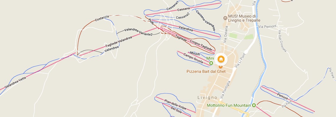 mapa Alp & Wellness Hotel Mta, Livigno