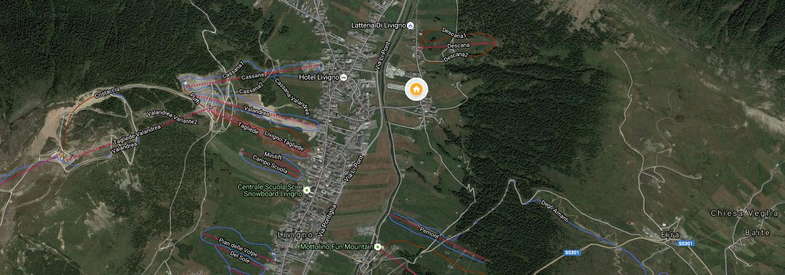 mapa Apartmny Pemont, Livigno