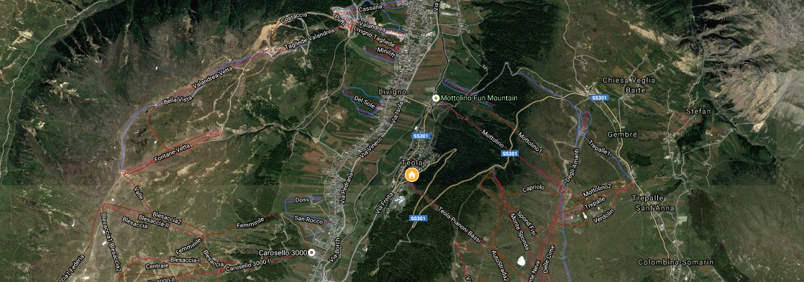 mapa Apartmny Piano Bassi, Livigno