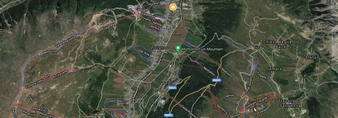 mapa Hotel St. Michael, Livigno