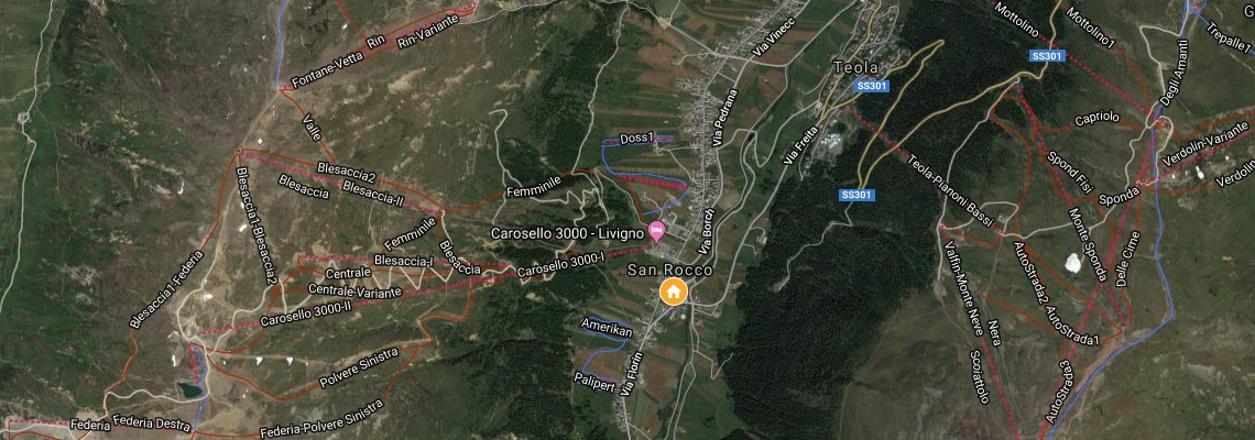 mapa Apartmny Via Borch, Livigno