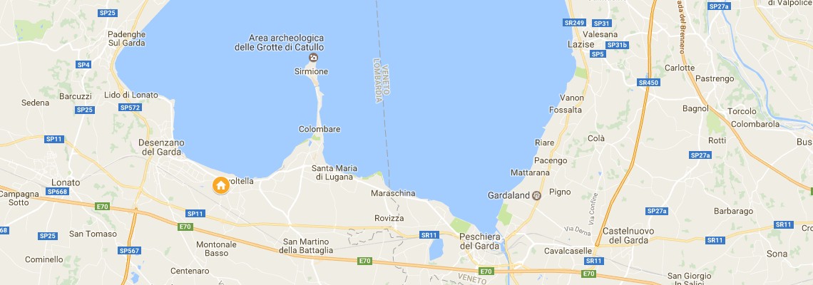 mapa Hotel Villa Maria, Desenzano del Garda
