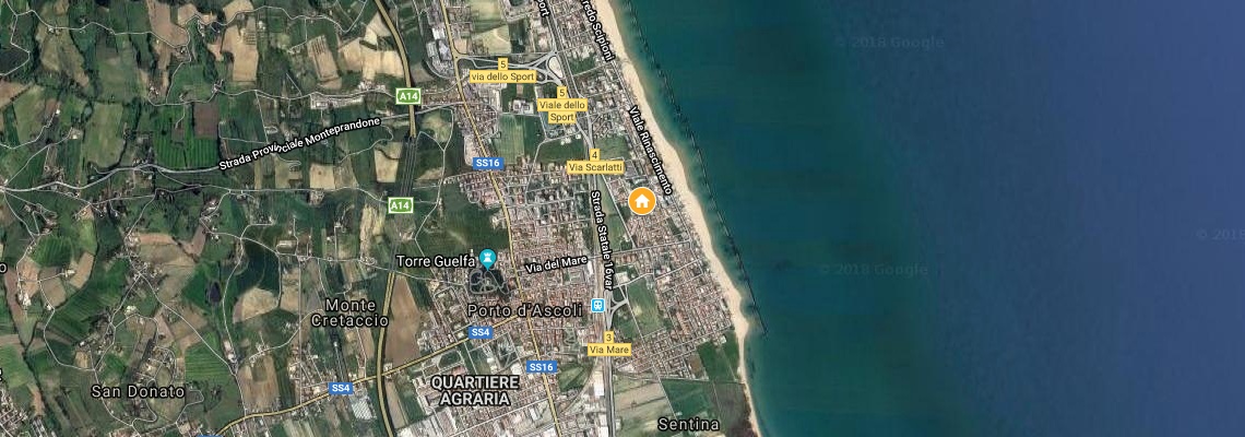 mapa Rezidencia Azzurra, San Benedetto del Tronto