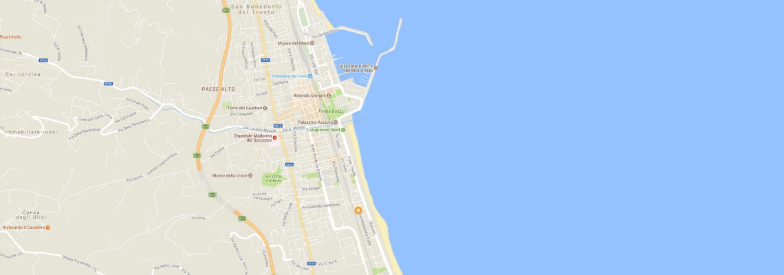 mapa Hotel Giancarlo, San Benedetto del Tronto
