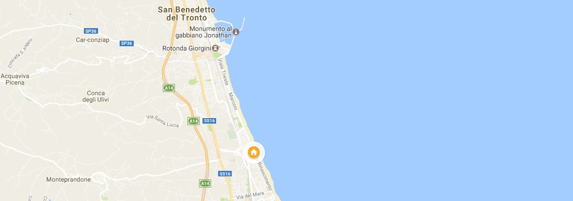 mapa Hotel Smeraldo, San Benedetto del Tronto
