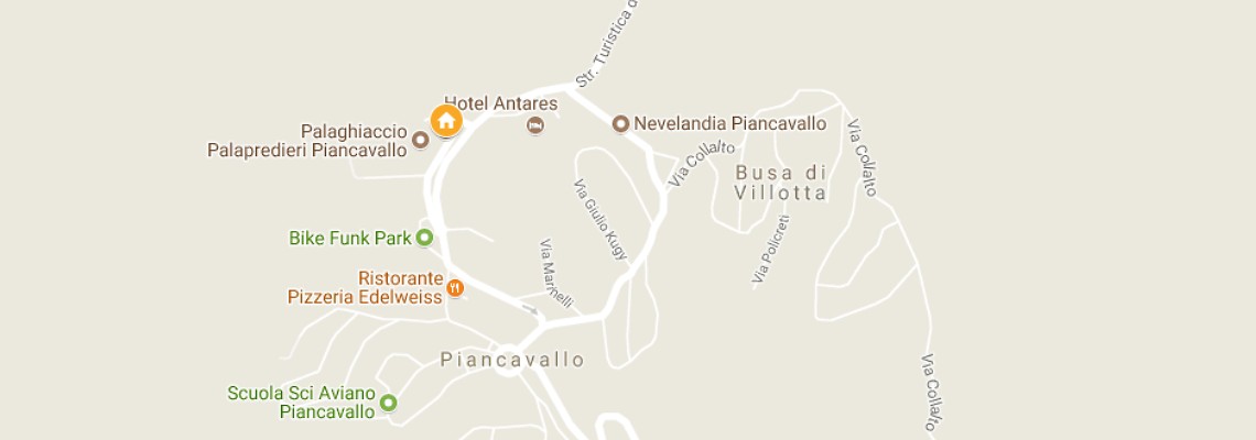 mapa Hotel 1301 Inn, Piancavallo