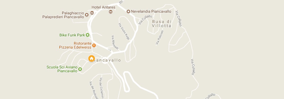 mapa Hotel Regina, Piancavallo