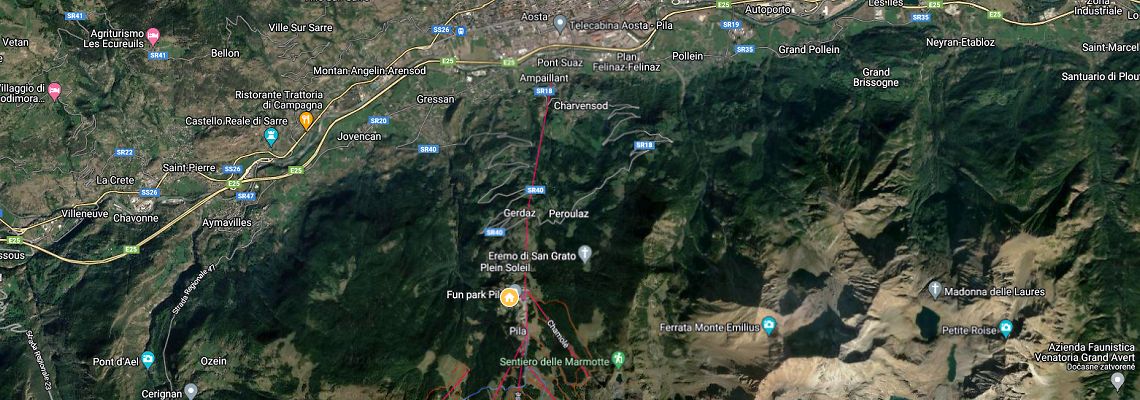 mapa Hotel La Chance, Pila 1800