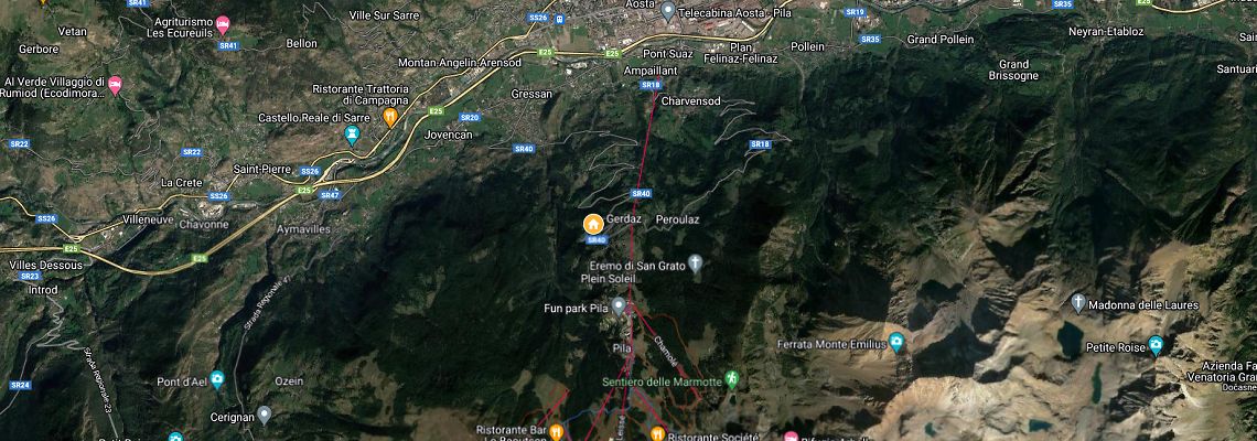 mapa Hotel Tivet, Pila 1500