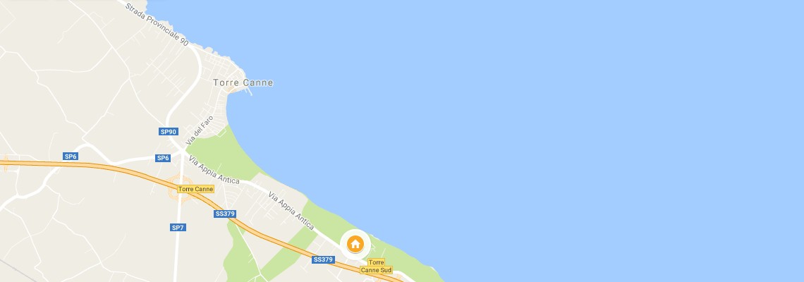 mapa Villaggio Le Dune, Torre Canne