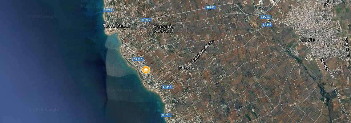 mapa Vily a vilky Torre Suda, Torre Suda