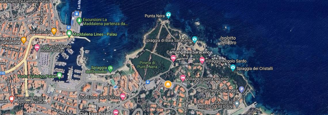 mapa Rezidencia Green Village, Palau