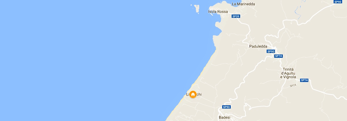 mapa Rezort Le Dune, Badesi