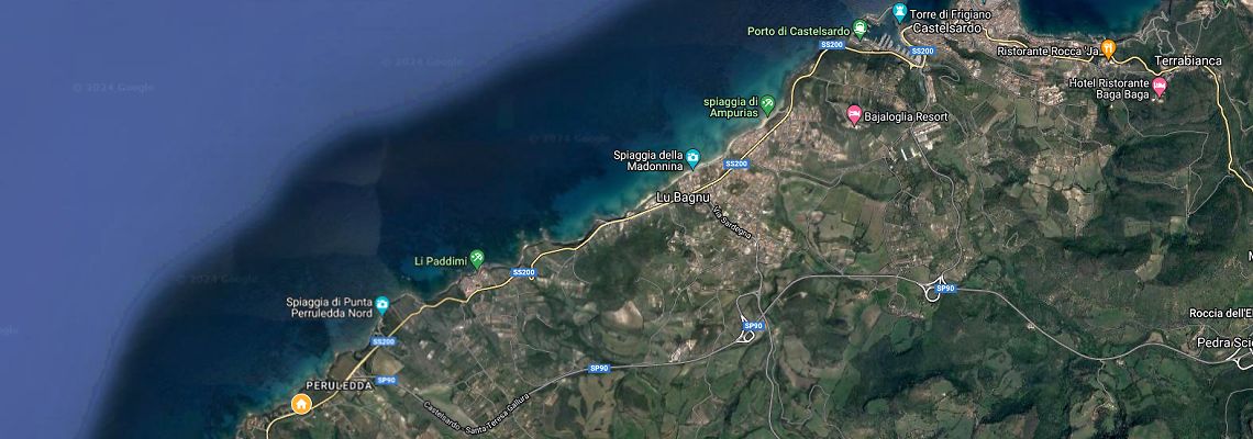 mapa Villa Ambra, Castelsardo