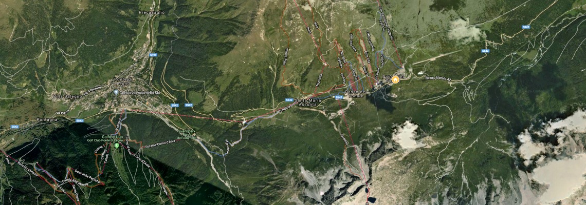 mapa Hotel Sciatori, Tonale