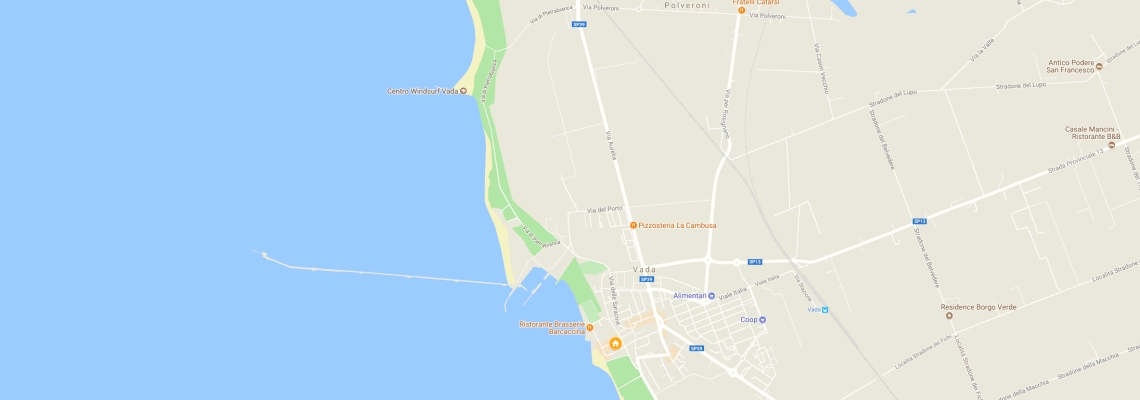 mapa Hotel Ellymar, Vada