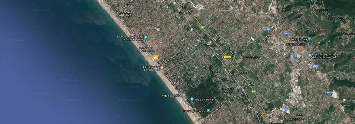 mapa Grand Hotel, Forte dei Marmi
