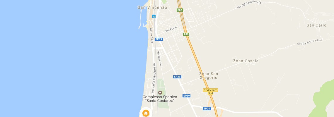 mapa Park Hotel I Lecci, San Vincenzo