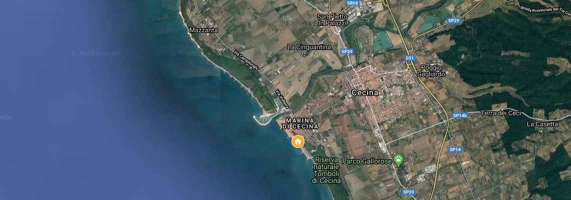 mapa Hotel Il Settebello, Marina di Cecina