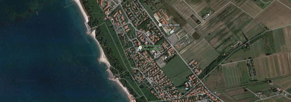 mapa Rezidencia Hotel Stella del Mare, Mazzanta