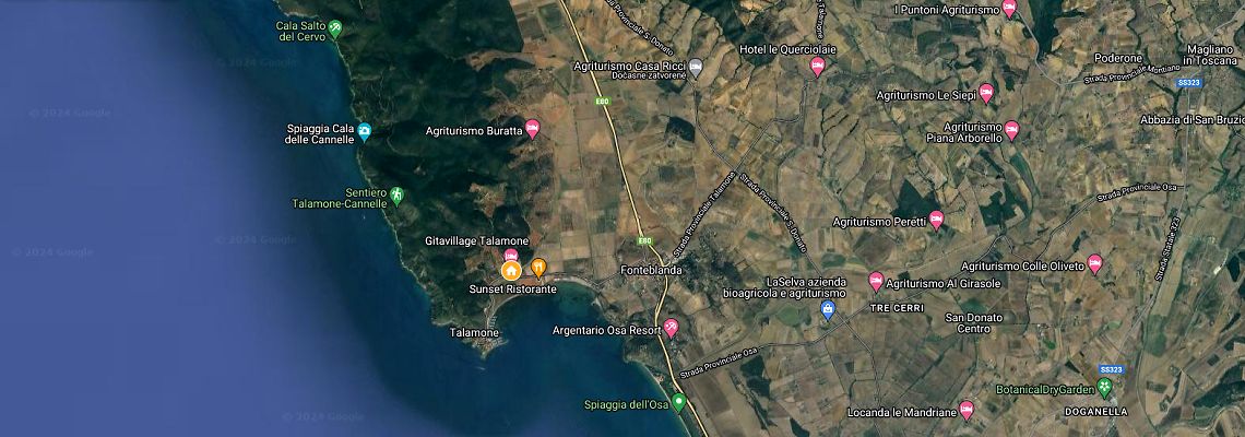 mapa Gitavillage Talamone, Talamone