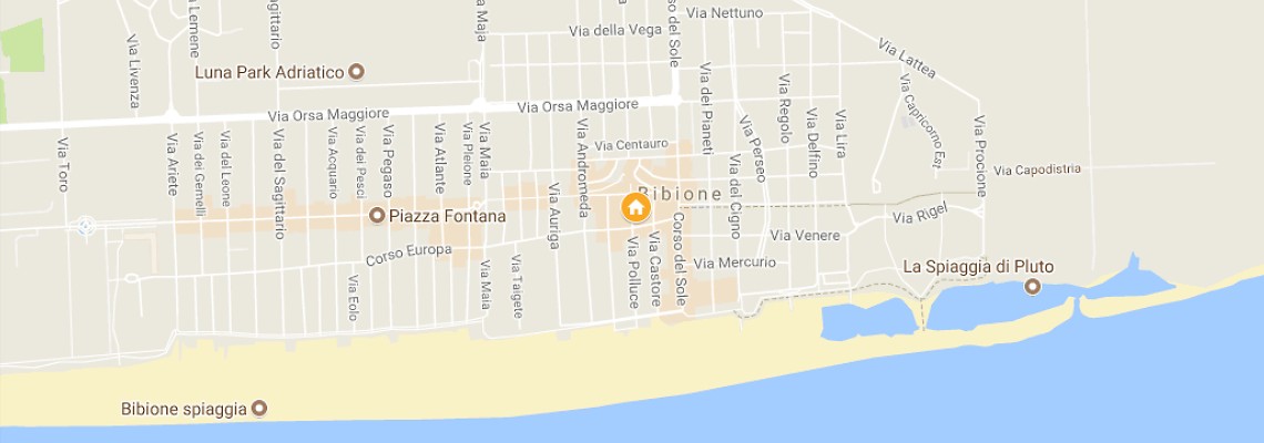 mapa Apartmny Albanella, Bibione