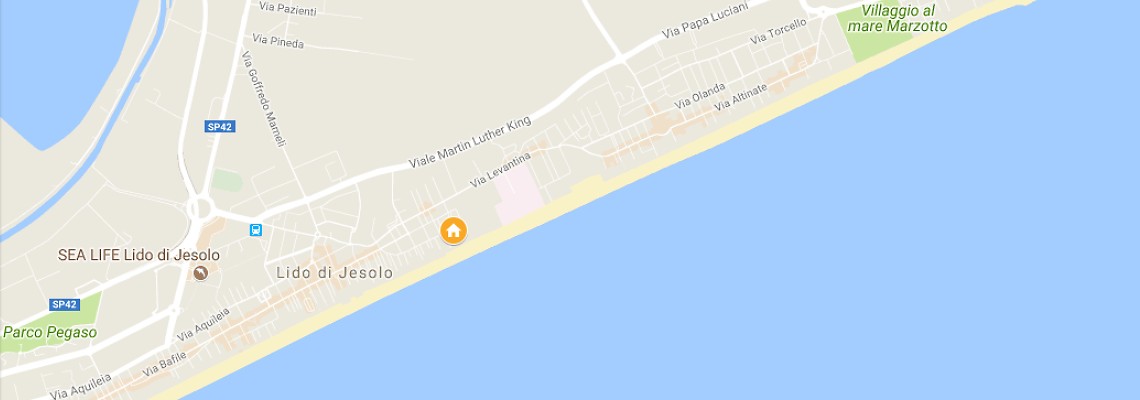 mapa Hotel Almar, Lido di Jesolo