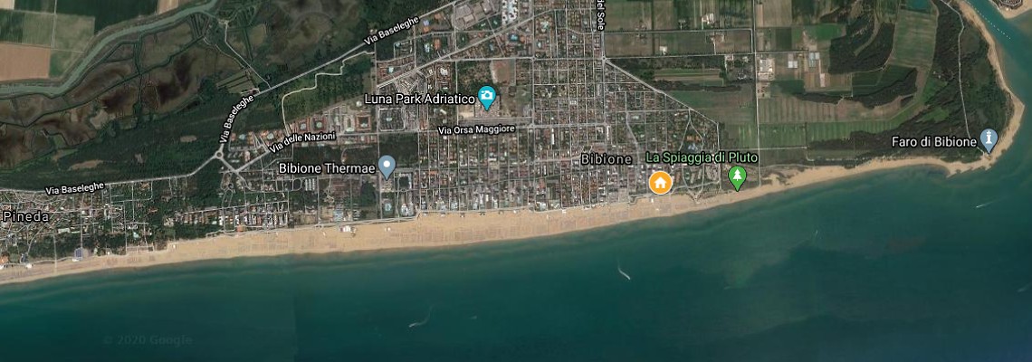 mapa Apartmny Anna, Bibione