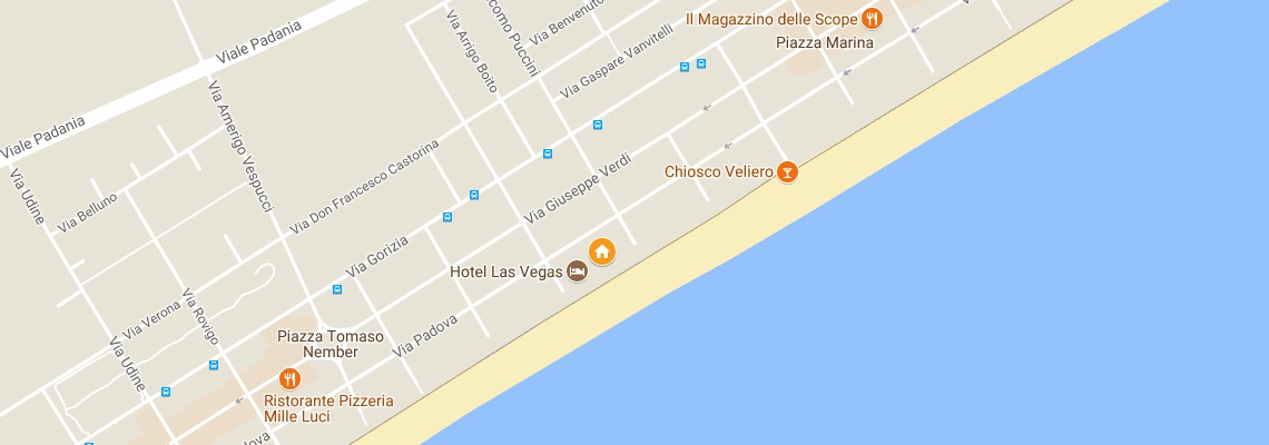 mapa Hotel Anthony, Lido di Jesolo