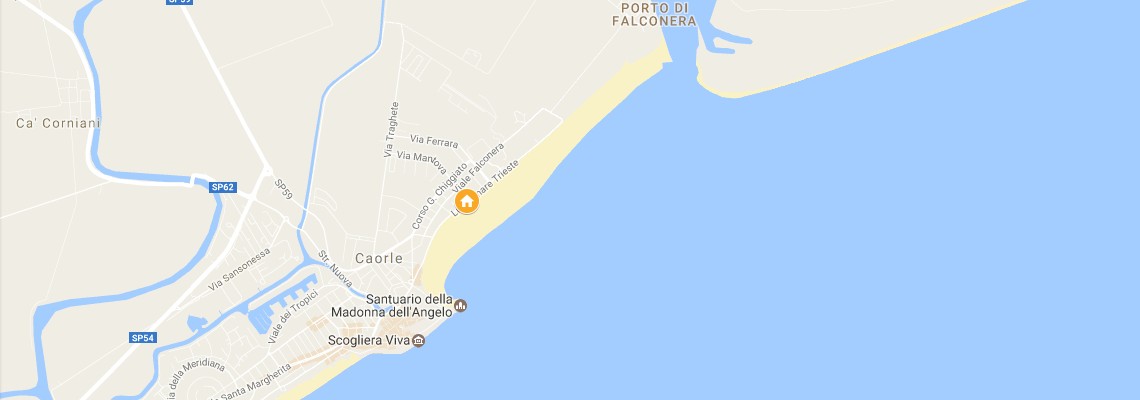 mapa Hotel Antoniana, Caorle