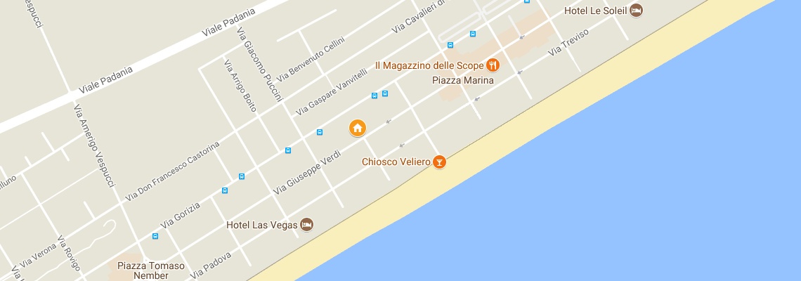mapa Hotel Arena, Lido di Jesolo