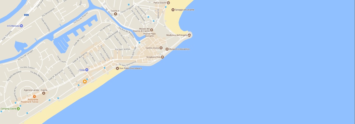 mapa Hotel Astoria, Caorle
