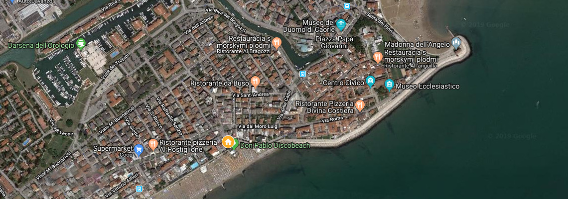 mapa Hotel Austria, Caorle